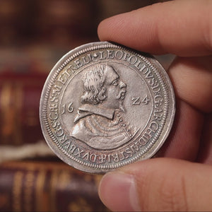 Austria, County of Tyrol, Leopold V, AR Thaler - 1624 CE - Austrian States
