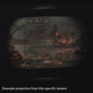 Magic Lantern (Functional), Edouard Lapierre Co., Five Slides Included - c. 1860 to 1870 - France