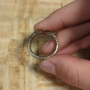 Achaemenid Empire, Serpent Headed Silver Ring - c. 530 to 350 BCE - Ancient Middle East - 10/25/23 Auction