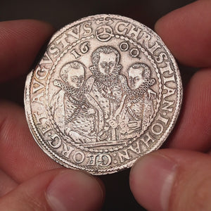 Germany, Electorate of Saxony, "Three Brothers" Silver Thaler - 1600 CE - German States