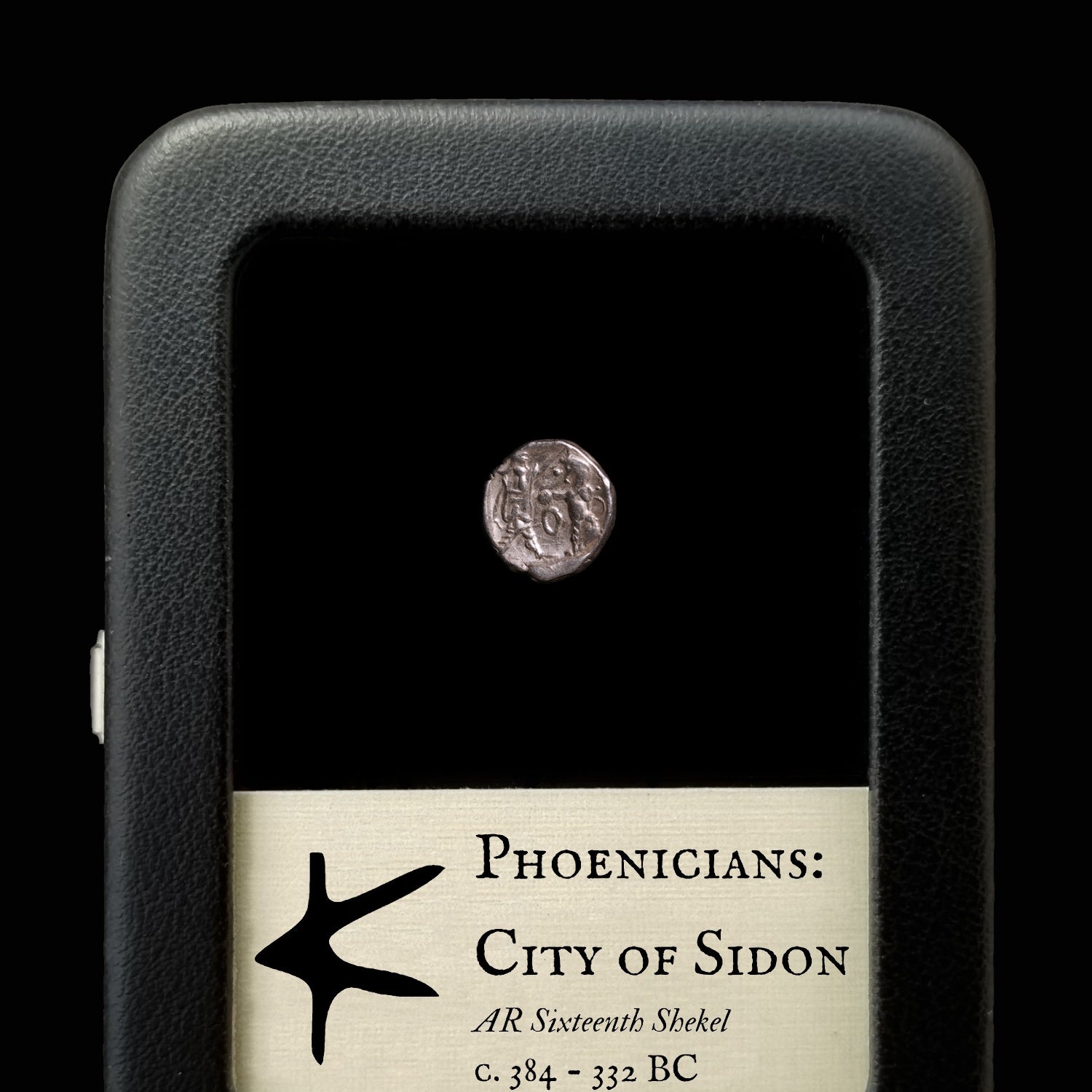 Phoenicians, City of Sidon, Silver Sixteenth Shekel - c. 384 to 332 BCE - Ancient Lebanon