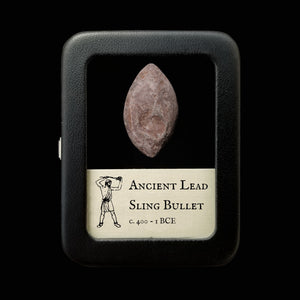 Ancient Lead Sling Bullet (Glandes Plumbeae) - c. 400 to 1 BCE - Ancient Europe