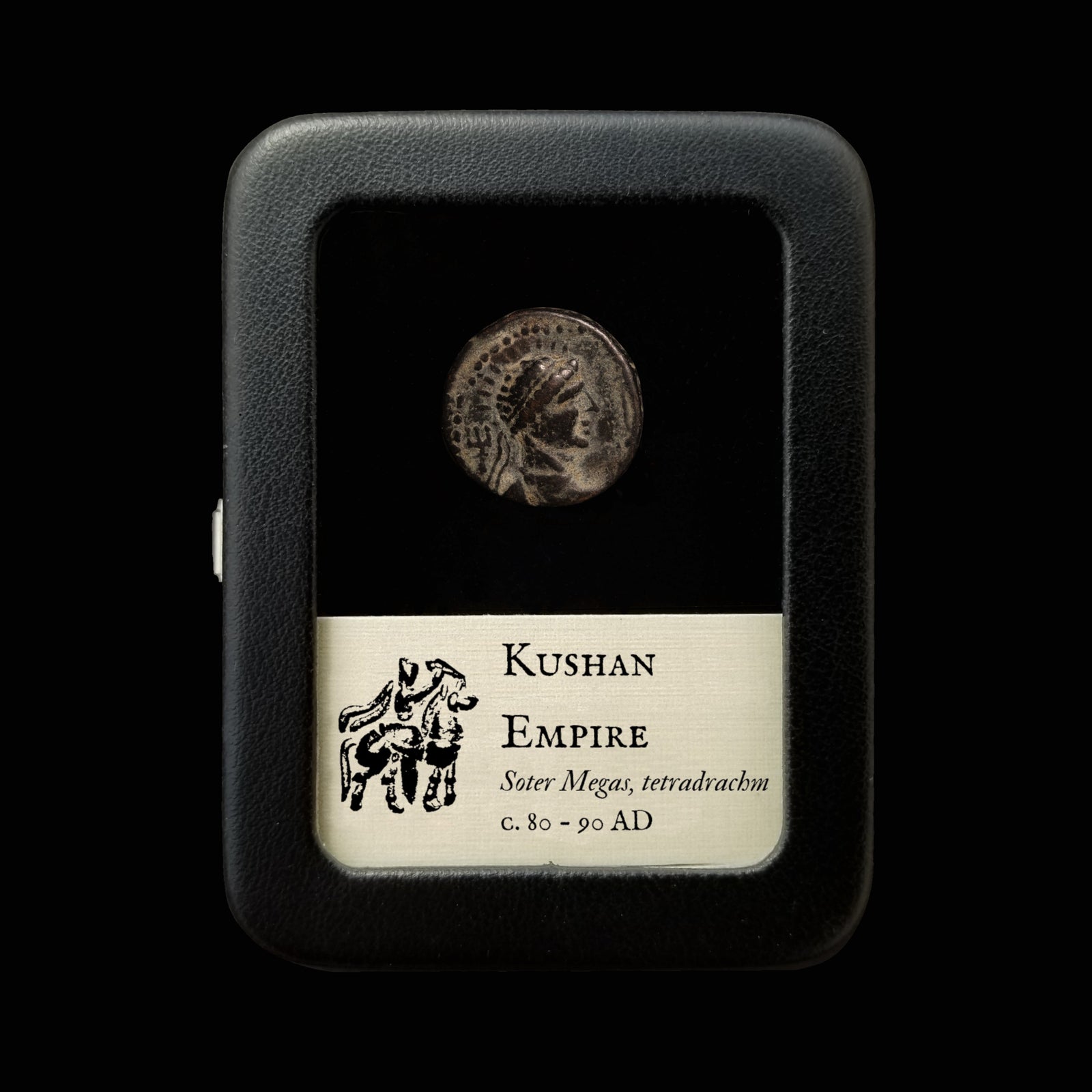 Kushan Empire, Soter Megas, Bronze Tetradrachm - c. 80 to 90 CE - Ancient India