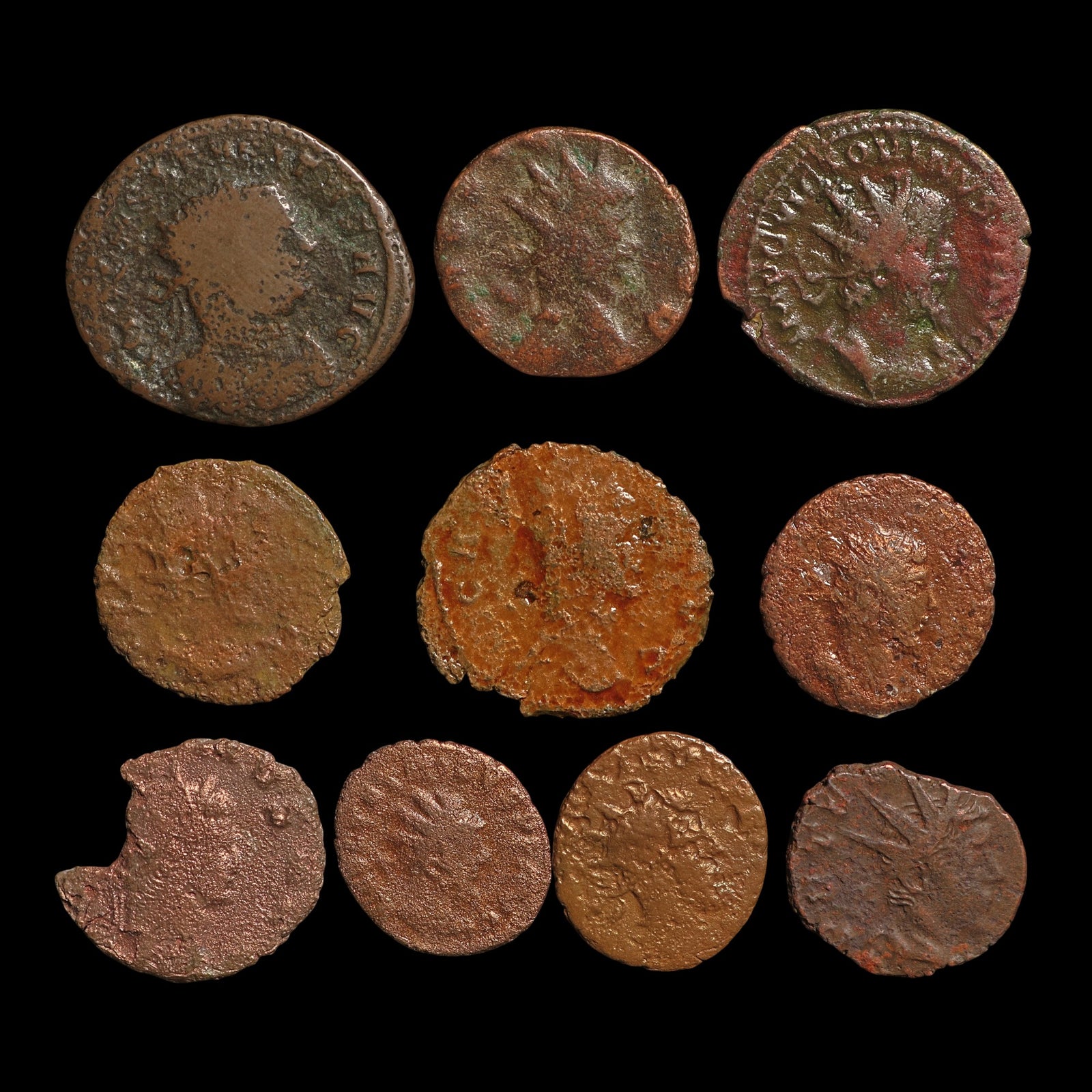 Rome, Lot of 10 Third Century Antoniniani - c. 200 to 300 CE - Roman Empire
