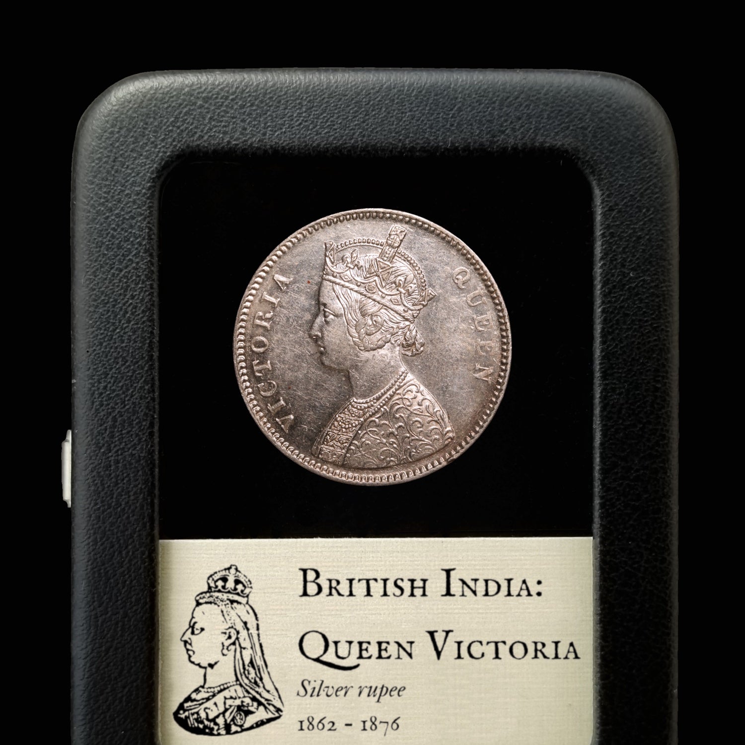 British India, Queen Victoria, Silver Rupee - 1862 to 1876 CE - British Empire