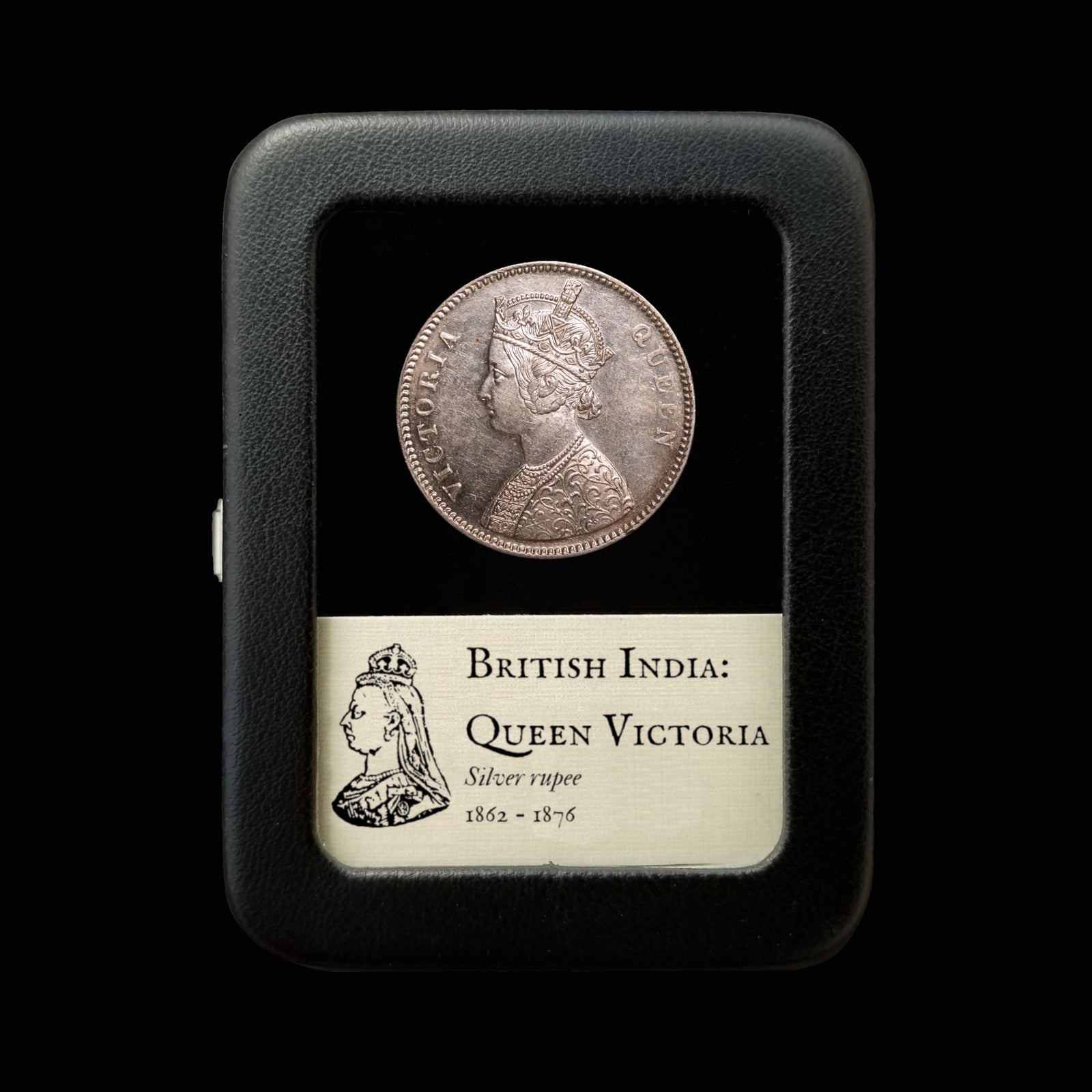 British India, Queen Victoria, Silver Rupee - 1862 to 1876 CE - British Empire