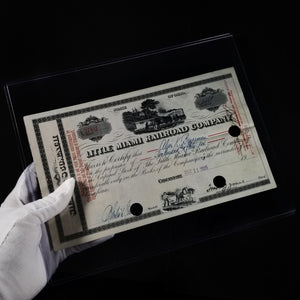 Little Miami Railroad Stock Certificate - 1920's - Pre–Depression
