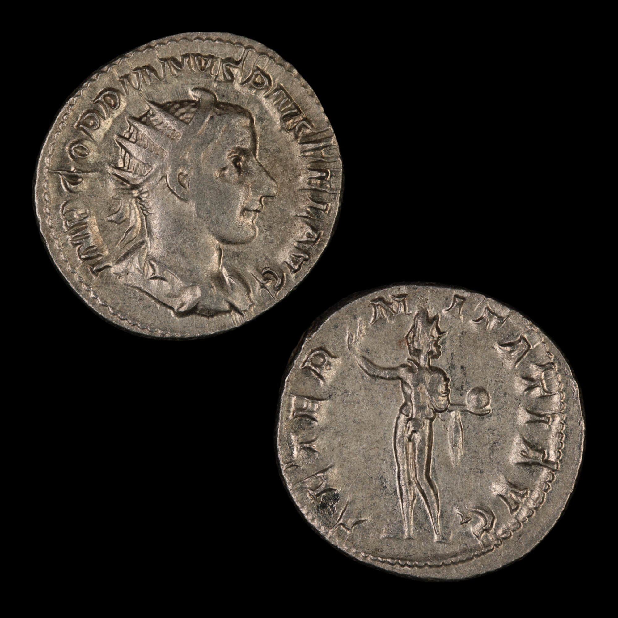 Gordian III Silver Antoninianus (High Grade) - 238 to 244 CE - Roman Empire