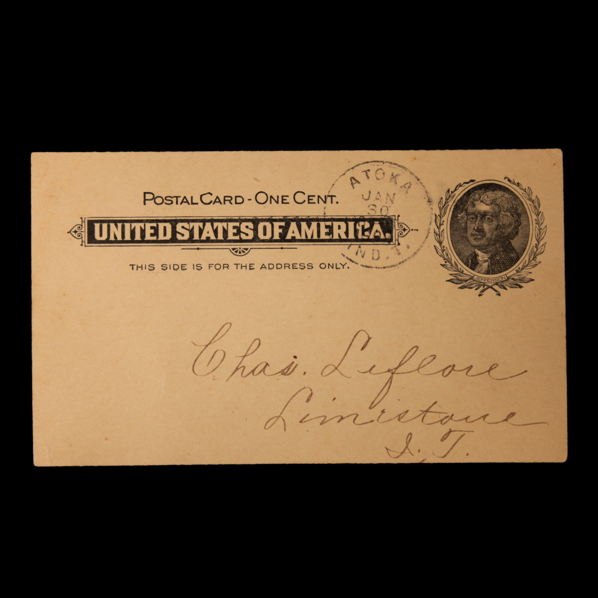 U.S. Indian Territory Receipt (#1) - 1902