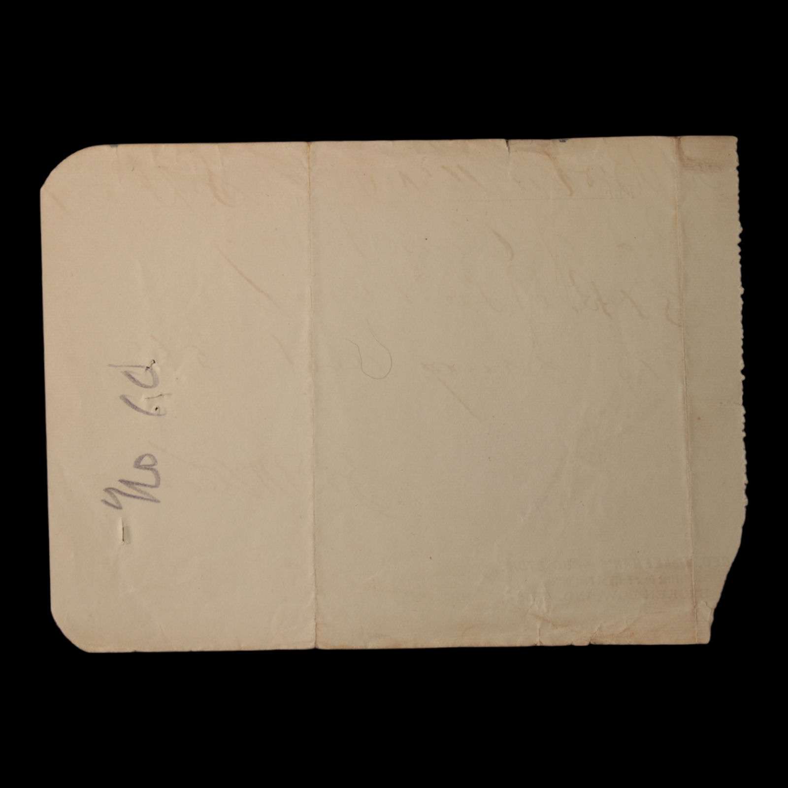 U.S. Indian Territory Receipt (#2) - c. 1900's