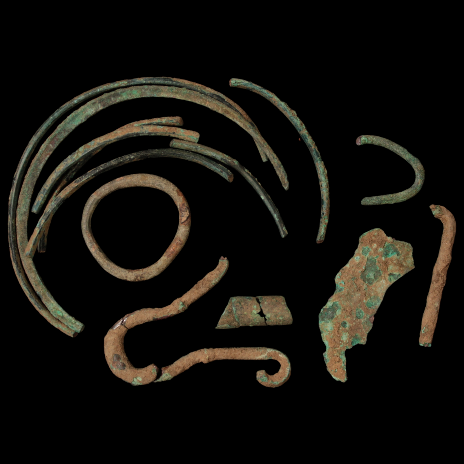 Ancient or Early Medieval Bronze Artifacts (Lot of 14) - c. 800 BCE to 1000 CE - Central/Eastern Europe - 3/8/23 Auction