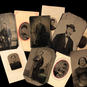 Antique Tintype Portraits - c. 1860 to 1900 - United States