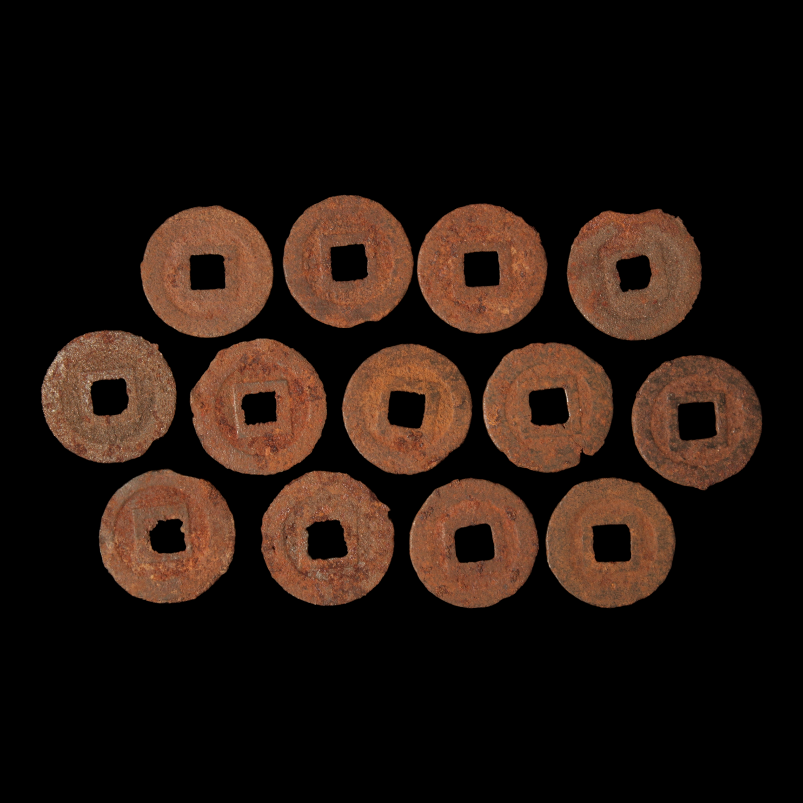 Edo Period, Iron Kan'ei Tsūhō Lot #2 - 1700's - Japan - 3/29/23 Auction