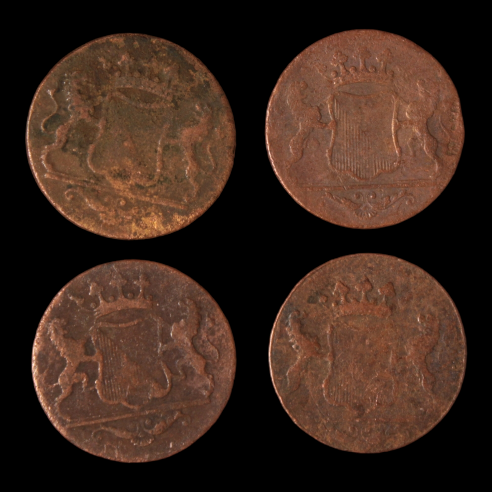 Dutch East India Co. (VOC) Double Duit Lot #3 - 1790 - Southeast Asia - 3/29/23 Auction