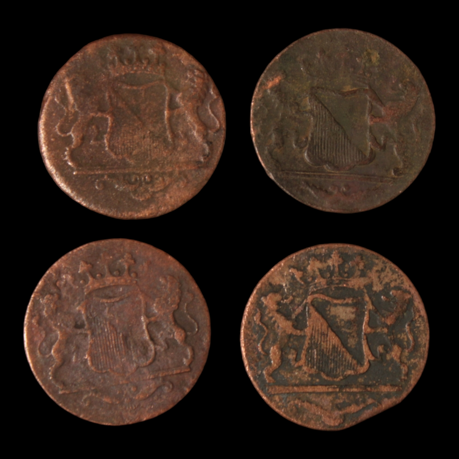 Dutch East India Co. (VOC) Double Duit Lot #4 - 1790 - Southeast Asia - 3/29/23 Auction