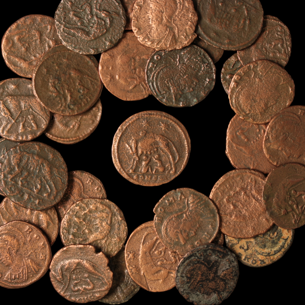 Urbs Roma Coin, Romulus and Remus - c. 330 to 336 CE - Roman Empire ...