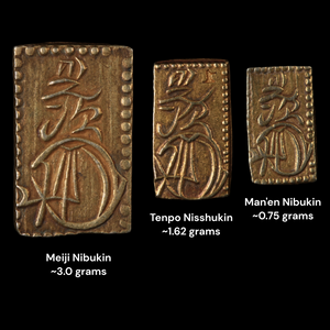 Gold Tenpo Nisshu-kin, Edo Period - 1832 to 1858 - Edo Japan