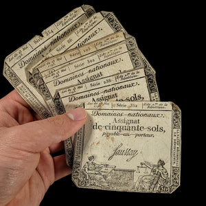 French Revolution, Assignat Note - 1792 - French Republic