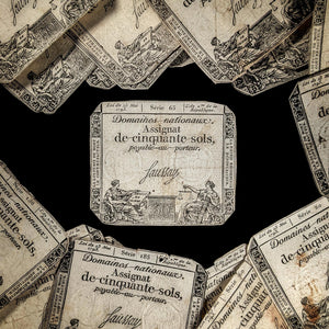 French Revolution, Assignat Note - 1792 - French Republic