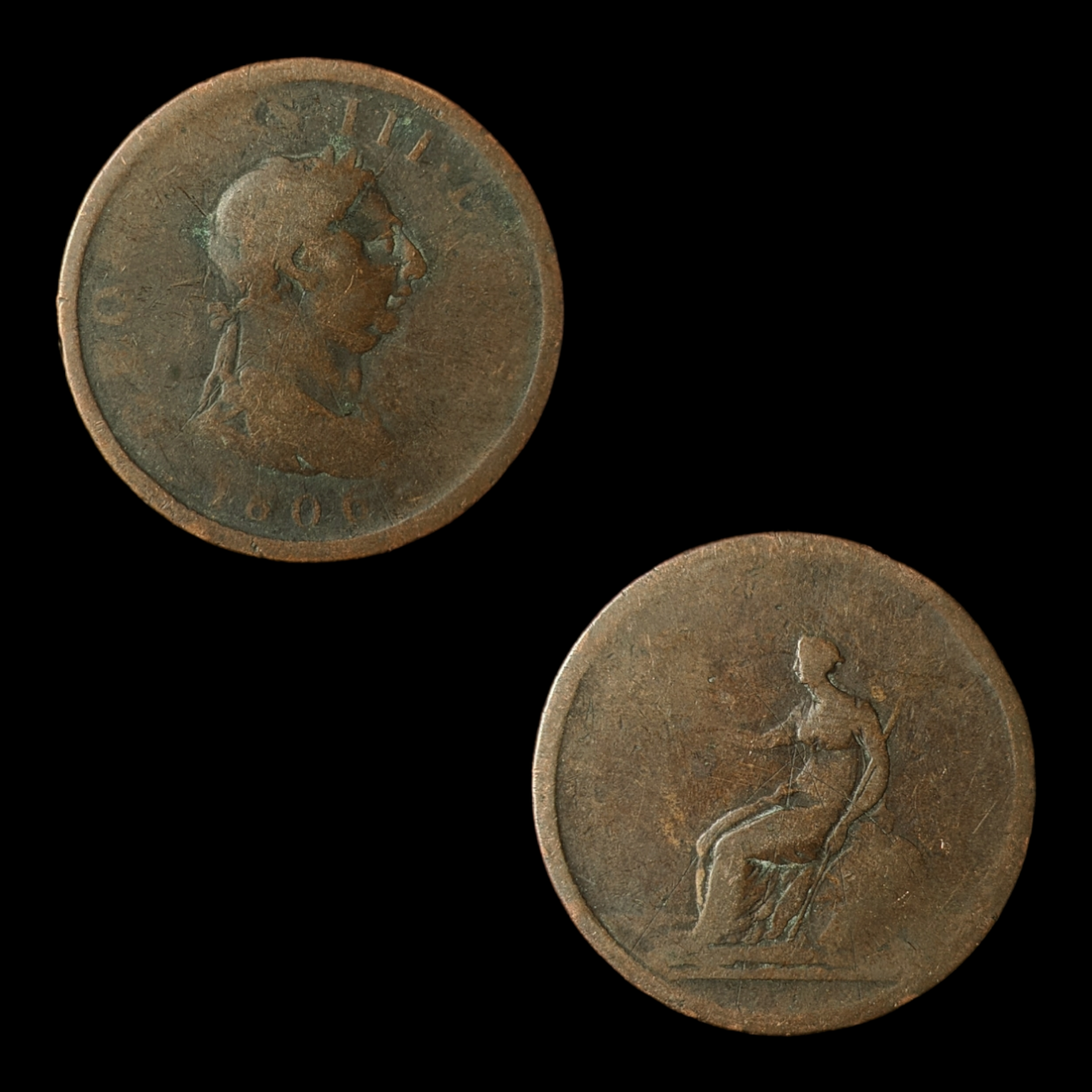George III, Low Grade Penny - 1806 - Great Britain