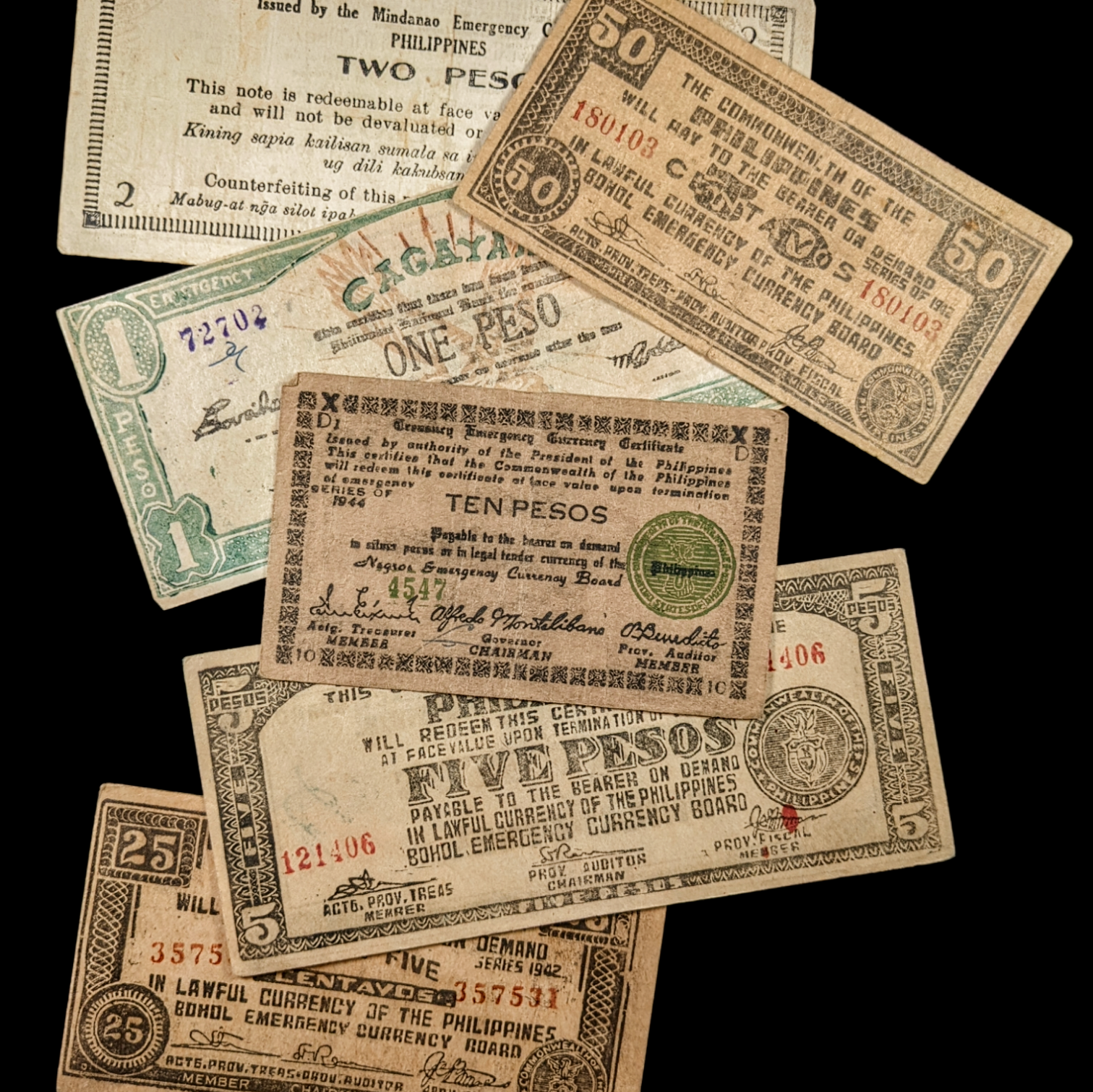 Philippines, Emergency Issue "Guerilla Pesos"  - 1942 - World War II
