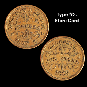 Civil War Token (5 Union Types) - 1861 to 1865 - United States