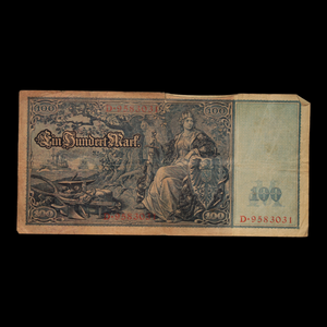 Reichsbanknote, 100 marks - 1908 to 1910 - German Empire