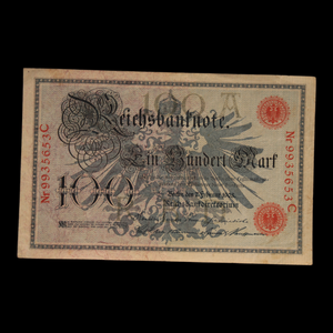 Reichsbanknote, 100 marks - 1908 - German Empire -
