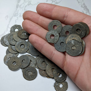 Pirate Money, Palembang Pitis - 1700's - Southeast Asia