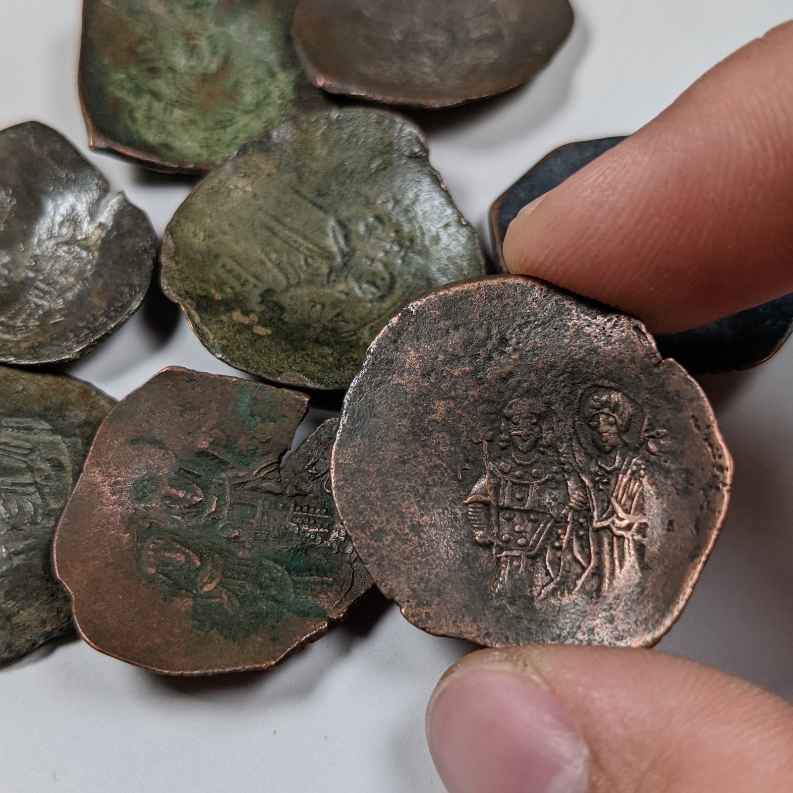 Byzantine Trachy, Christ & Mary - 1200 AD - East Europe