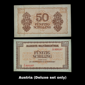 World War II, Allied Military Currency - 1940's - Europe & Japan