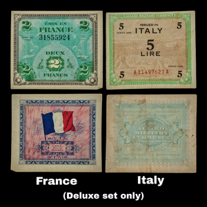 World War II, Allied Military Currency - 1940's - Europe & Japan