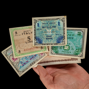 World War II, Allied Military Currency - 1940's - Europe & Japan