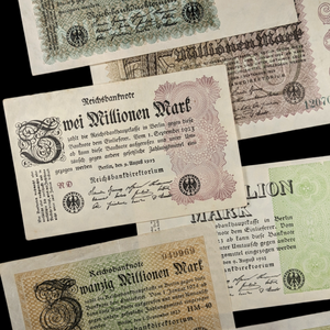 Weimar Germany Inflation Collection (Seven Bills) - 1923 - Weimar Republic