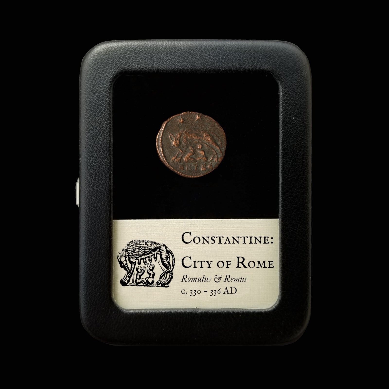 Urbs Roma Coin, Romulus and Remus - c. 330 to 336 CE - Roman Empire